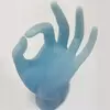 DECORATIVE HAND - BLUE JEWELRY HOLDER