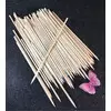 BIRCHWOOD CUTICLE ROUND STICKS WITH ONE BEVELED TIP AND ONE POINTY TIP 100PCS 7" (18CM)