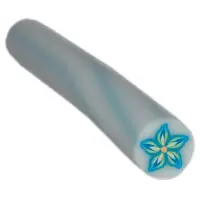 FIMO ART STICK - BLUE & GREEN FLOWER