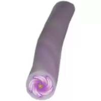 FIMO ART STICK - PURPLE & WHITE FLOWER