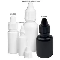 PLASTIC DROPPER BOTTLE WHITE 0.5 /OZ