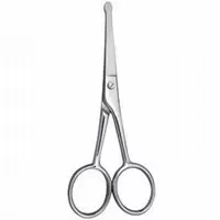 SAFETY NAIL SCISSORS / POLISH / 9CM