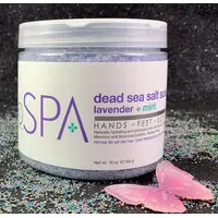 BCL SPA DEAD SEA SALT SOAK LAVENDER + MINT 16OZ-454G