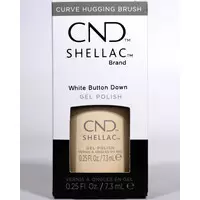 CND SHELLAC - WHITE BUTTON DOWN UV GEL NAIL POLISH