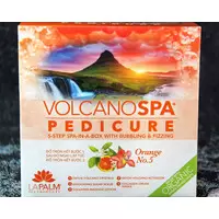LA PALM VOLCANO PEDICURE 5 STEPS SPA IN A BOX WITH BUBBLING & FIZZING ORANGE N 5