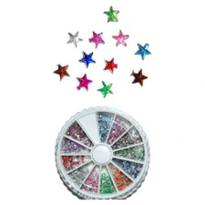 ACRYLIC STAR STONES - 12 COLORS
