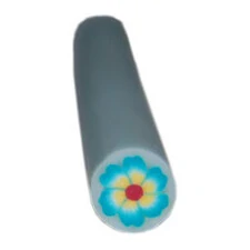 FIMO ART STICK - YELLOW & RED FLOWER