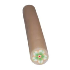FIMO ART STICK - GREEN & WHITE FLOWER