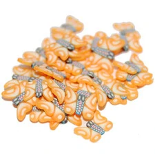 SLICED FIMO ART - ORANGE BUTTERFLY (500PCS)
