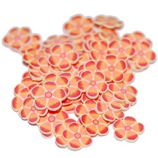 SLICED FIMO ART - ORANGE DAISY (500PCS)
