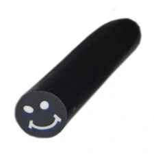 FIMO ART STICK - BLACK SMILEY FACE