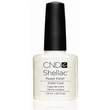 CND SHELLAC UV COLOR COAT - GEL NAIL POLISH - SILVER VIP STATUS COLOR