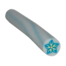 FIMO ART STICK - BLUE & GREEN FLOWER