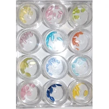 RHINESTONES - LEAFS & HEARTS (12 COLORS)