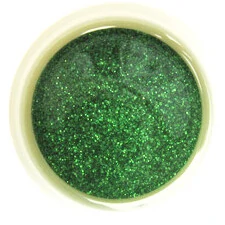 LAQUEE RETTE - UV NAIL GEL - GLITTER GREEN .5OZ (14G)