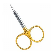 ARROW POINT SCISSORS HALF GOLD PLATED 9CM