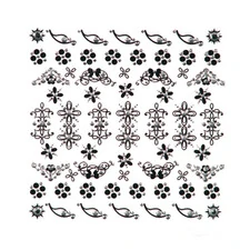 3D DETAILED NAIL STICKERS WITH RHINESTONES LR_NSA03_B