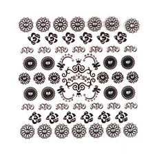 3D DETAILED NAIL STICKERS W/ RHINESTONES LR_NSA15_B