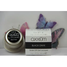 AXXIUM OPI SOAK-OFF GEL LACQUER BLACK ONYX 6G 0.21 OZ