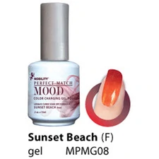 LECHAT SUNSET BEACH FROST PERFECT MATCH MOOD COLOR CHANGING GEL POLISH MPMG08