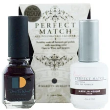 LECHAT PERFECT MATCH GEL POLISH & NAIL LACQUER MARILYN MERLOT 2-.5OZ/15ML - PMS04
