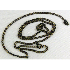 NAIL ART METAL GOLD/BLACK CHAIN 12 INCHES