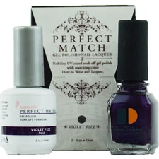 LECHAT PERFECT MATCH GEL POLISH & NAIL LACQUER VIOLET FIZZ 2-.5OZ/15ML - PMS31