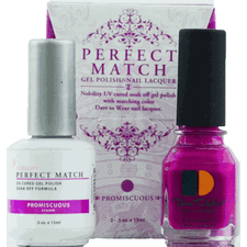 LECHAT PERFECT MATCH GEL POLISH & NAIL LACQUER PROMISCUOUS 2-.5OZ/15ML