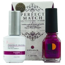 LECHAT PERFECT MATCH GEL POLISH & NAIL LACQUER SANGRIA 2-.5OZ/15ML - PMS12