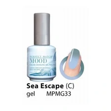 LECHAT SEA ESCAPE CREAM PERFECT MATCH MOOD COLOR CHANGING GEL POLISH MPMG33