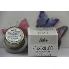 AXXIUM OPI SOAK-OFF GEL LACQUER SILVER GLITTER / 0.21 OZ