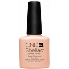 CND SHELLAC UV COLOR COAT - GEL NAIL POLISH - BARE CHEMISE