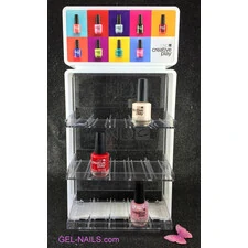 CND CLEAR CREATIVE PLAY NAIL POLISH DISPLAY RACK