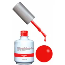 LECHAT PERFECT MATCH GEL POLISH & NAIL LACQUER - HEATWAVE .5OZ -15ML PMS153