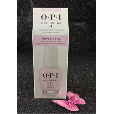 OPI PROPERTY PINK GEL BREAK 2 TREATMENT SYSTEM 15 ML / 0.5 OZ