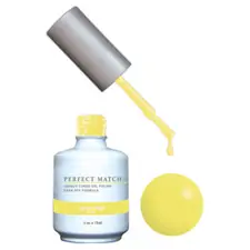 LECHAT PERFECT MATCH GEL POLISH & NAIL LACQUER LEMON DROP 2-.5OZ/15ML - PMS118