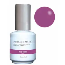 LECHAT PERFECT MATCH GEL POLISH & NAIL LACQUER WILD BERRY 2-.5OZ/15ML - PMS131