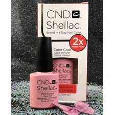 CND SHELLAC UV COLOR COAT - GEL NAIL POLISH PINK PURSUIT 91174