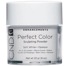CND PERFECT COLOR SCULPTING POWDER SOFT WHITE OPAQUE 22G - .8OZ