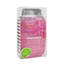 VOESH DELUXE PEDICURE IN A BOX 4 IN 1 - SOAK, SCRUB, MASQUE, MASSAGE - VITAMIN RECHARGE