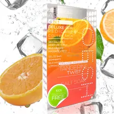 VOESH DELUXE PEDICURE IN A BOX 4 IN 1 - SOAK, SCRUB, MASQUE, MASSAGE - TANGERINE TWIST