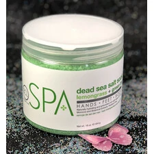 BCL SPA DEAD SEA ORGANIC SALT SOAK LEMONGRASS + GREEN TEA 16 OZ 454 G