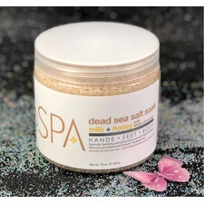 BCL SPA DEAD SEA ORGANIC SALT SOAK MILK + HONEY 16 OZ 454 G