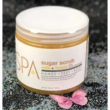 BCL SPA ORGANIC SUGAR SCRUB MILK + HONEY 16 FL.OZ 473 G