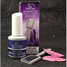 IBD ELECTRO - VIOLET 6597 MAGNETIC LED UV PURE JUST GEL POLISH + MAGNET AURORA NIGHTS COLLECTION 14 ML 0.5 OZ