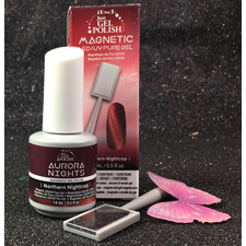 IBD NORTHERN NIGHTCAP 6596 MAGNETIC LED UV PURE JUST GEL POLISH + MAGNET AURORA NIGHTS COLLECTION 14 ML 0.5 OZ