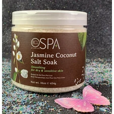 BCL SPA ORGANIC SKIN SALT SOAK SMOOTHING JASMINE COCONUT 16 FL.OZ 454 G