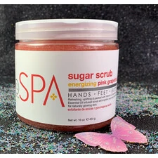 BCL SPA ORGANIC SUGAR SCRUB ENERGIZING PINK GRAPEFRUIT 16 FL. OZ 454 G