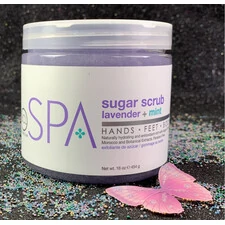 BCL SPA ORGANIC SUGAR SCRUB LAVANDER + MINT 16 FL. OZ 454 G