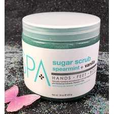 BCL SPA ORGANIC SUGAR SCRUB SPEARMINT + VANILLA 16 FL.OZ 454 G